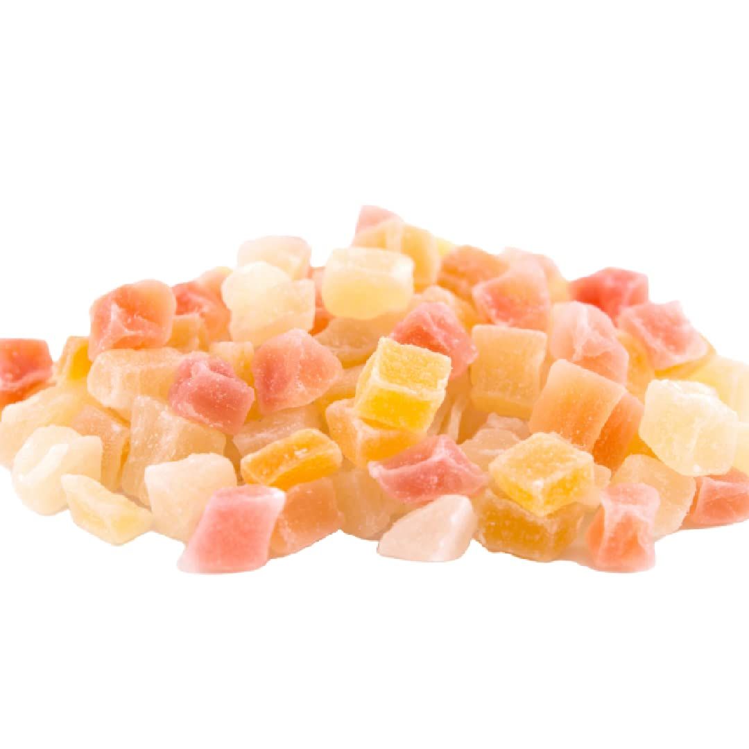 GERBS Tropical Dried Fruit Snack Mix 2 LBS. Premium Grade | Top 14 Food Allergy Free | Resealable Bulk Bag | Made in USA | Unsulfured Diced Mango Pineapple Papaya | Gluten Peanut Tree Nut Free