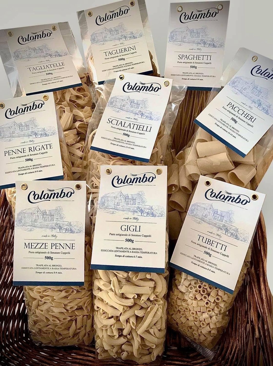 Pasta Mezze Maniche- Premium Organic Italian Pasta Senatore Cappelli from Italy - Handcrafted, Family Owned Gourmet Pasta Brand - Durum Wheat Semolina Pasta 17.6oz / 500g - Pack of 8