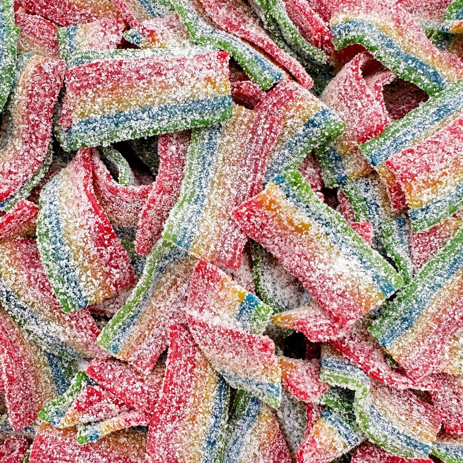 Sour Mini Belts Gummy Candy, Sugar-Sanded, Gelatin-Free, 2-Pound Bag