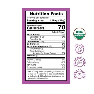 Good Chips Beet &amp; Yacon Chips - Baked, No Oil, No Added Salt - Organic, High Fiber, Preobiotic Superfood - Crunchy, Healthy, Vegan Snack - Pack of 12