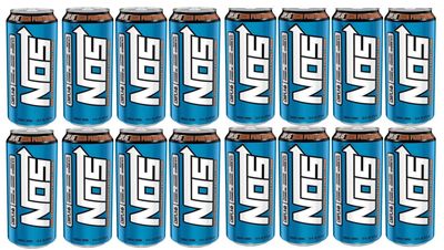 BeeQ BOX - Pack of (16) NOS High Performance Energy Drink - 16fl oz.