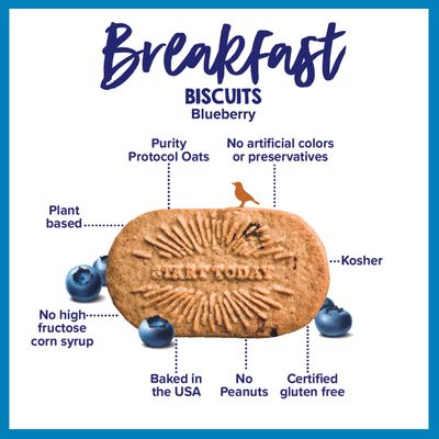 Goodie Girl, Blueberry Breakfast Biscuits | Snack Packs | Gluten Free, Peanut Free, Egg and Dairy Free (Includes 1 Box)