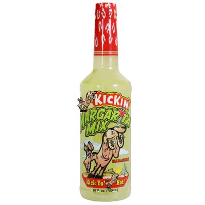 ASS KICKIN&#39; - Margarita Mix with Habanero Pepper - 26oz. - Perfect Spicy Margarita Mix - Just Add Your Favorite Tequila, Pour in to Your Margarita Glasses and Enjoy