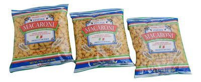 Trader Joe&#39;s Authentic Imported Italian Macaroni Pasta, 1-Lb Bag (Pack of 3)