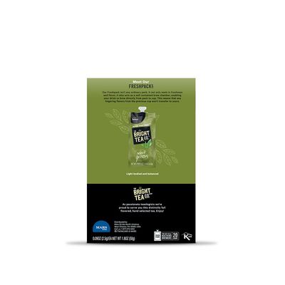 THE BRIGHT TEA CO., Select Green Tea Freshpacks for MARS DRINKS FLAVIA Brewer, 20 Packets