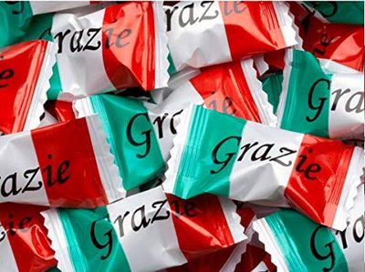 Grazie Wrapped Peppermint Balls 100 Count-Italian Favors, Candy Buffets Italian Flag Themed Events