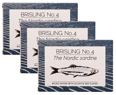 Fangst Brisling No. 4 | Tinned Nordic Sardine with Allspice and Clove | 3 x 100g Can