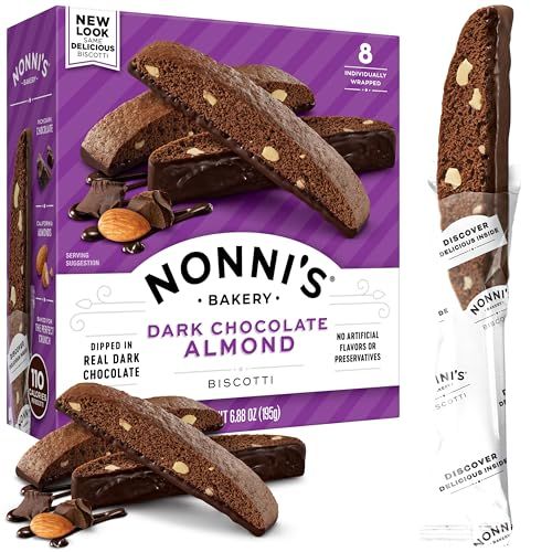 Nonni&#39;s, Dark Chocolate Almond Biscotti, 6.88 Ounce