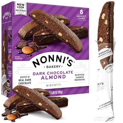 Nonni&#39;s, Dark Chocolate Almond Biscotti, 6.88 Ounce