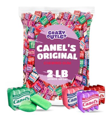 Canel&#39;s Original Chewing Gum 2-Pound Bulk Pack (About 180 Count) Assorted Flavors