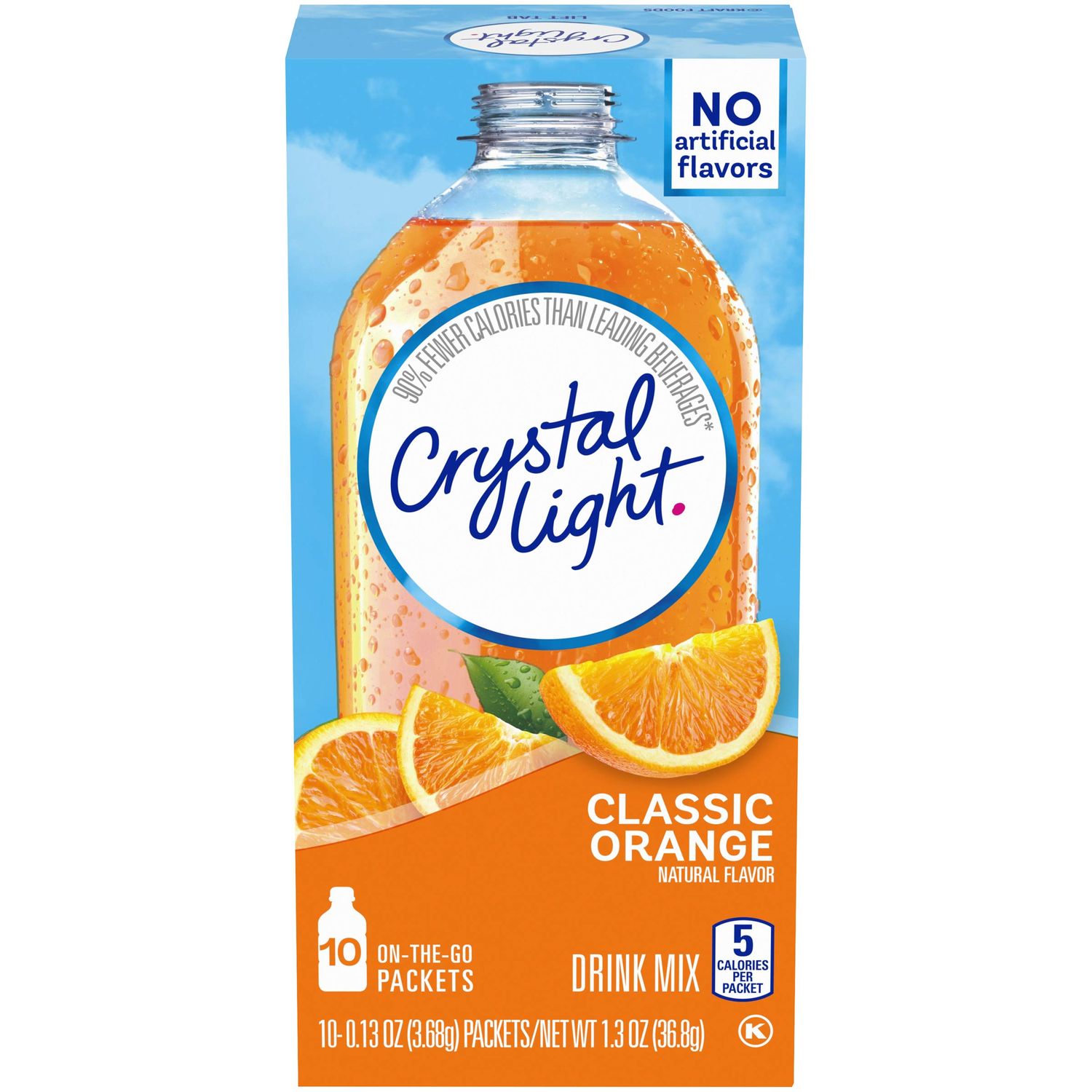 Crystal Light Classic Orange Drink Mix (10 On-the-Go Packets)