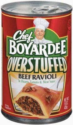 Chef Boyardee, Big Beef Ravioli, Overstuffed, 15oz Can (Pack of 6)