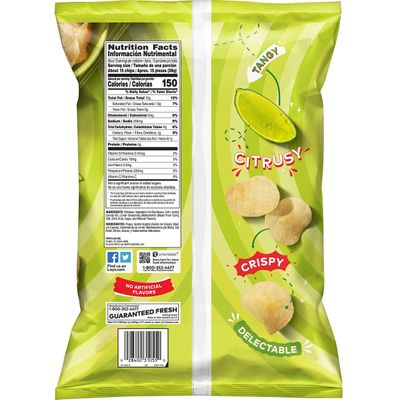 Lay's Potato Chips Limon, 12.5 Oz