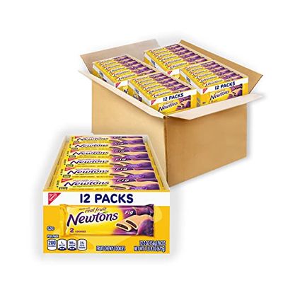 Fig Newtons Soft &amp; Fruit Chewy Fig Cookies, (Fig Bars), 48 Snack Packs (2 Cookies Per Pack, 4 Boxes)