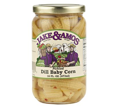 Jake &amp; Amos Pickled Dill Baby Corn 16 oz. (3 Jars)
