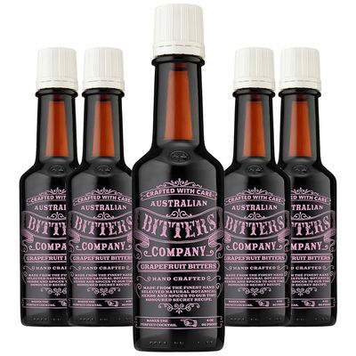 Australian Company Grapefruit Bitters: Elevate Your Cocktails with 4oz Bottles Perfect for Classic Mixed Drinks | 5 PACK