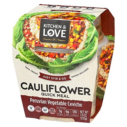 CUCINA &amp; AMORE Peruvian Vegetable Ceviche Cauliflower Cup, 7.9 Oz