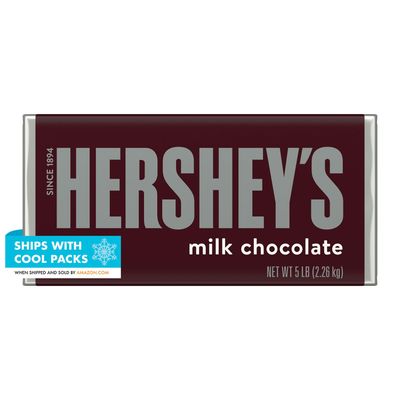Hershey&#39;s Chocolate Bar - Milk Chocolate, Giant, 5 lbs