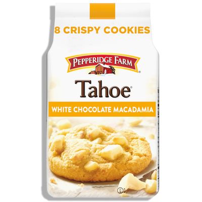 Pepperidge Farm Tahoe Crispy White Chocolate Macadamia Nut Cookies, 7.2 OZ Bag (8 Cookies)