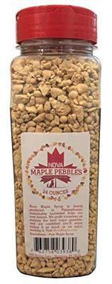 Nova Maple Sugar Pebbles - Pure Maple Syrup Sugar Chunks and Sprinkles (24 Ounces)