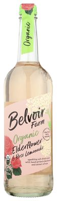 Belvoir Organic Elderflower Rose Lemonade, 25.4 Fl Oz | Delicate Floral Lemonade | Organic Elderflower and Rose Extracts | Perfect for Summer | No Artificial Preservatives