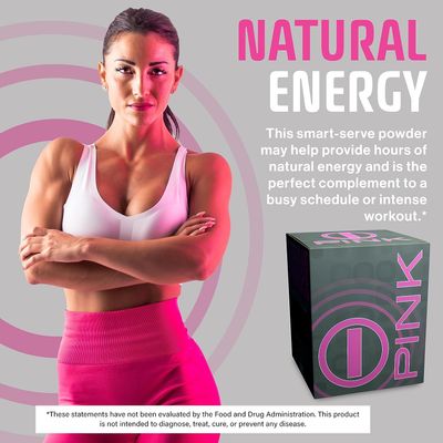 BHIP Pink for Women I-PNK Energy Drink All Natural for Mind and Body Support