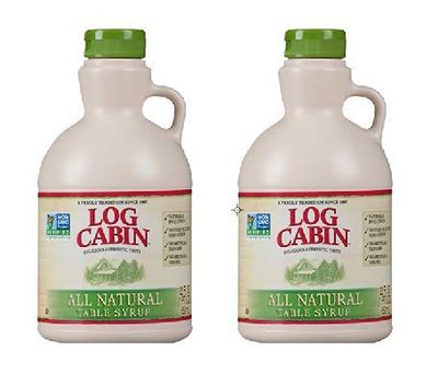 Log Cabin All Natural Table Syrup, 22 Oz (Pack of 2)