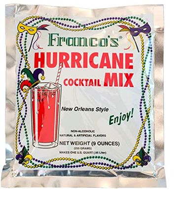 Franco's Hurricane Cocktail Mix, 9 Ounce (Pack of 12)