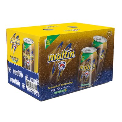 Maltin Polar Non-Alcoholic Malt Beverage - Natural Cane Sugar Drink (6-Pack)