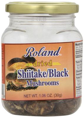 Roland Foods Premium Dried Shiitake Mushrooms, Specialty Imported Food, 1.06-Ounce Jar