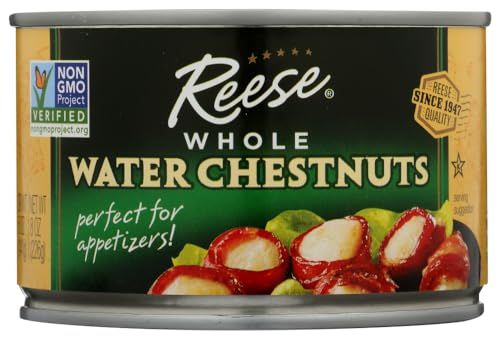 Reese Whole Water Chestnuts 8 oz (Pack of 3)