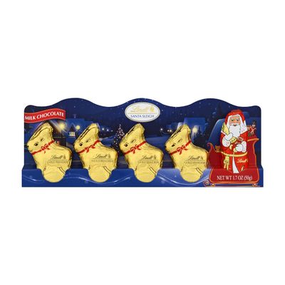 Lindt Mini Sleigh Milk Chocolate Candy, 1.7 oz. 5-Pack