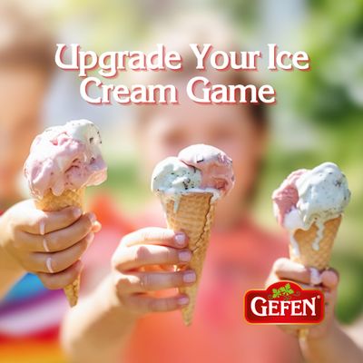 Gefen Sugar Cones (2 Pack = 24 Cones) | Crunchy &amp; Delicious | Sweet Ice Cream Cones | Great for Parties