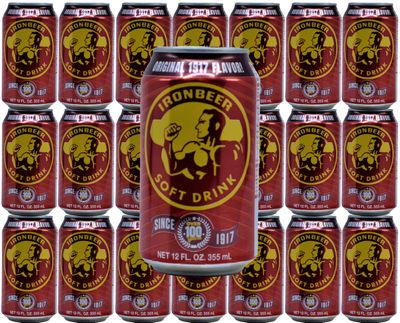 (22 Pack Bundle) of Ironbeer, one of Cuba&#39;s Favorite Soda Beverages | A Soft Drink Package Bundle That&#39;s Great With Any Care Package | If You like Dr.Pepper or Cream Soda, U Will Love This One | 12