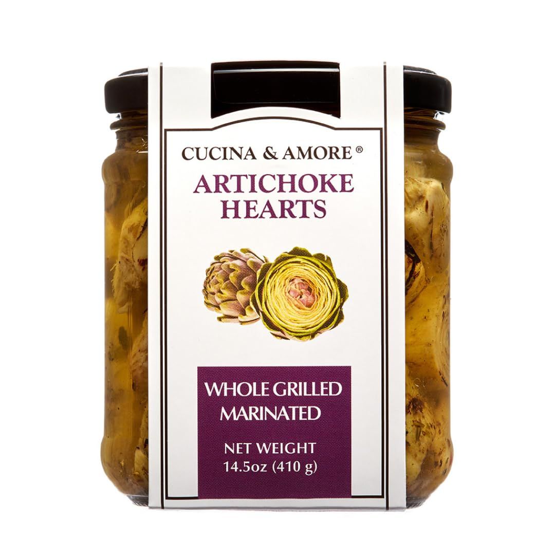 Cucina &amp; Amore Artichokes 14.5oz (1 Unit, Whole Grilled Marinated)