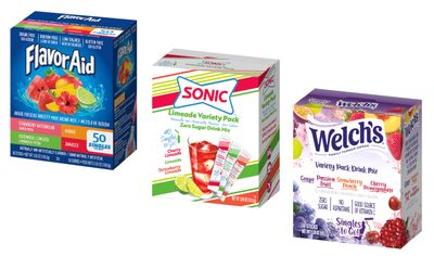 Sonic Limeade Variety, Flavoraid Aguas Frescas Variety, and Welchs Variety - Singles To Go Powdered Drink Mix Variety Pack - Pack of 3 Boxes - 40ct Boxes - 120 Total Servings