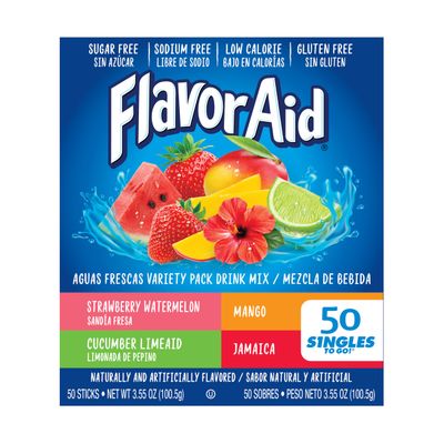 Sonic Limeade Variety, Flavoraid Aguas Frescas Variety, and Welchs Variety - Singles To Go Powdered Drink Mix Variety Pack - Pack of 3 Boxes - 40ct Boxes - 120 Total Servings