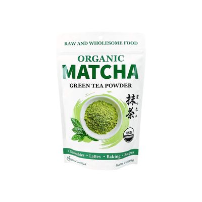 Cherie Sweet Heart Organic Matcha Powder - Matcha Green Tea Powder For Cooking, Baking, Latte, Smoothie, Hot &amp; Iced Drinks - Antioxidant-Rich, Helps Support Digestive Health - No Gluten, Vegan 16oz