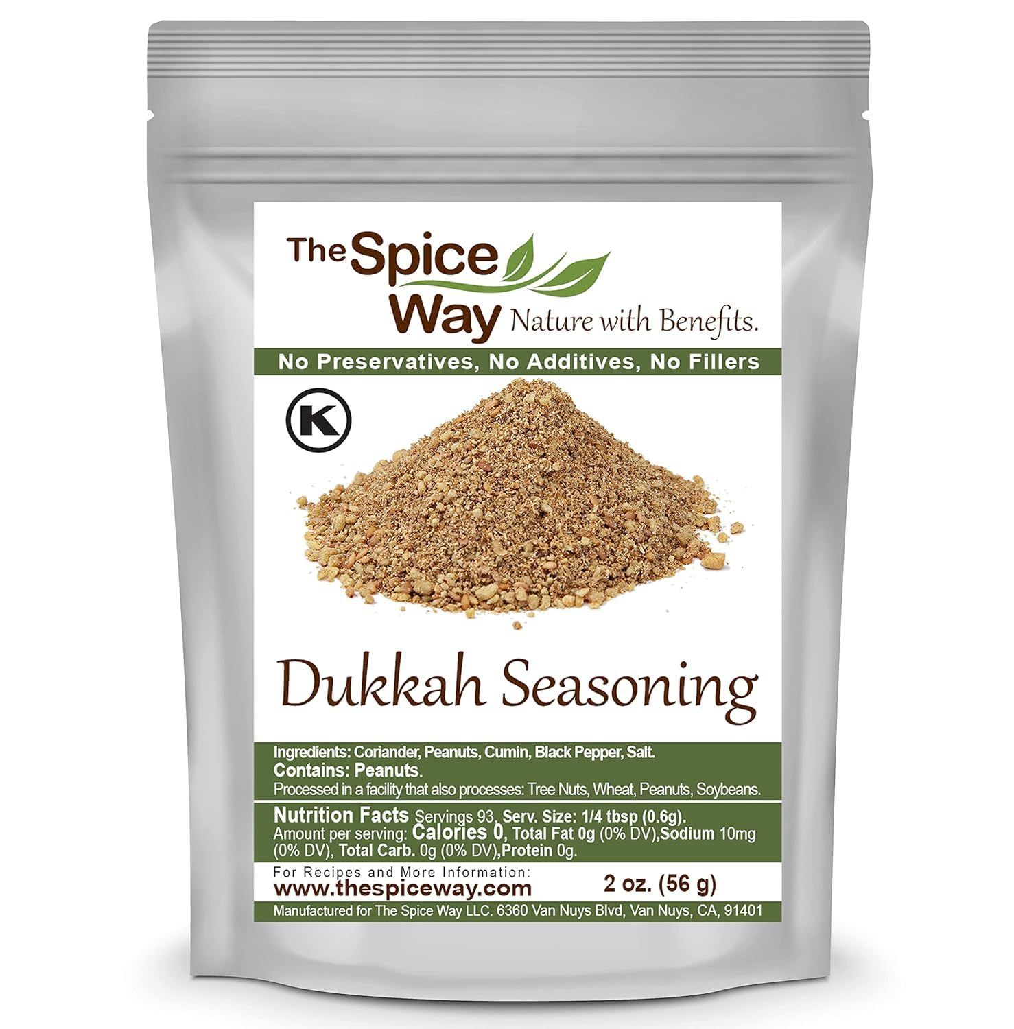 The Spice Way Dukkah Spice Blend Resealable Bag 2 Oz