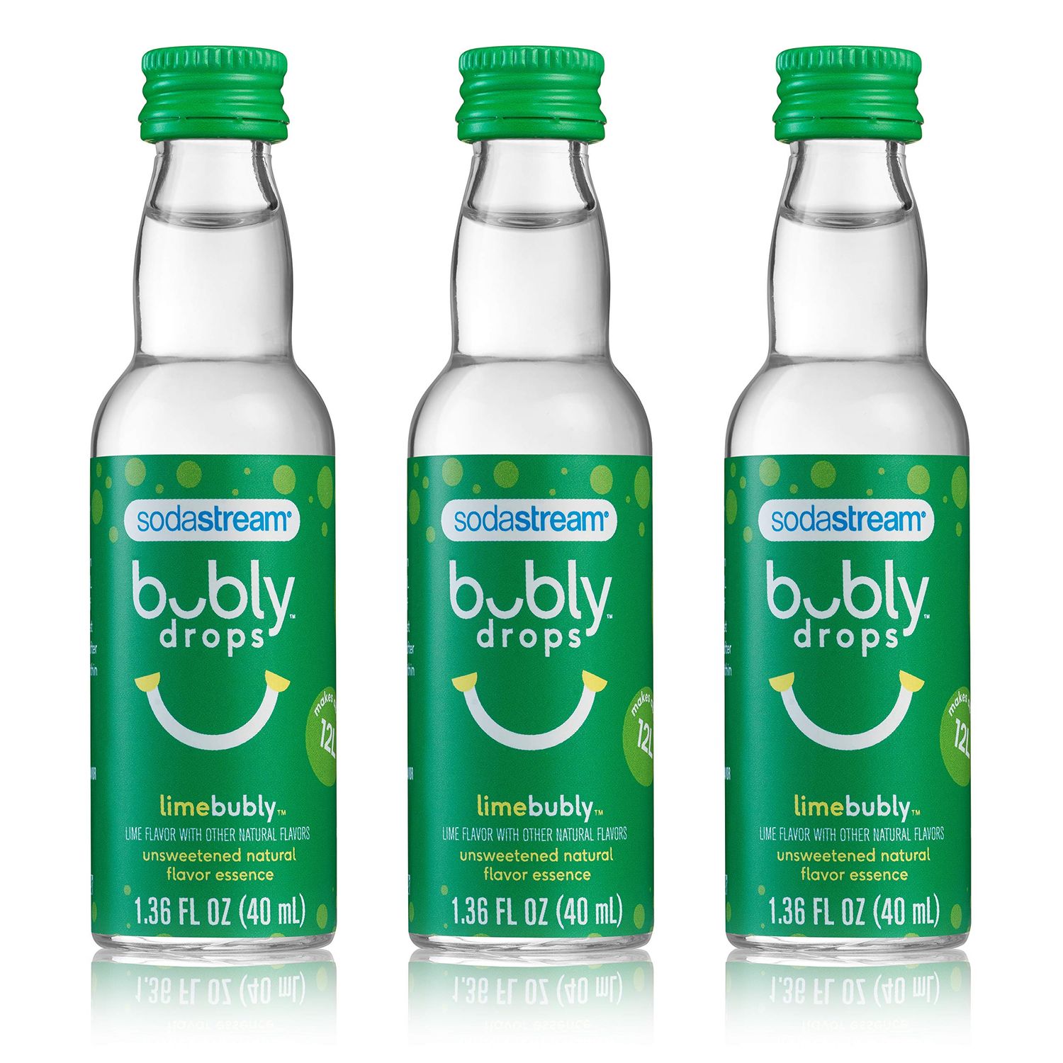 SodaStream bubly Drops, Lime, 1.36oz (Pack of 3)