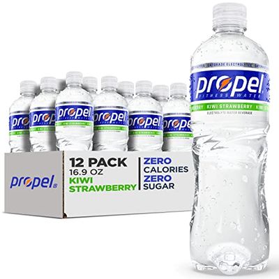 Propel, Kiwi Strawberry, Zero Calorie Sports Drinking Water with Electrolytes and Vitamins C&amp;E, 16.9 Fl Oz (Pack of 12) - Packaging May Vary