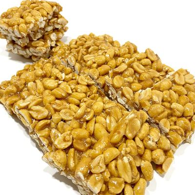 NY SPICE SHOP Peanut Honey Bars - 1 Pound Peanut Crunch Bars - Honey Peanut Candy - Healthy Protein Snacks - Honey Peanut Bar - Delicious Peanut Bars - Sweet Energy Bars - Dried Roasted Peanut Bar