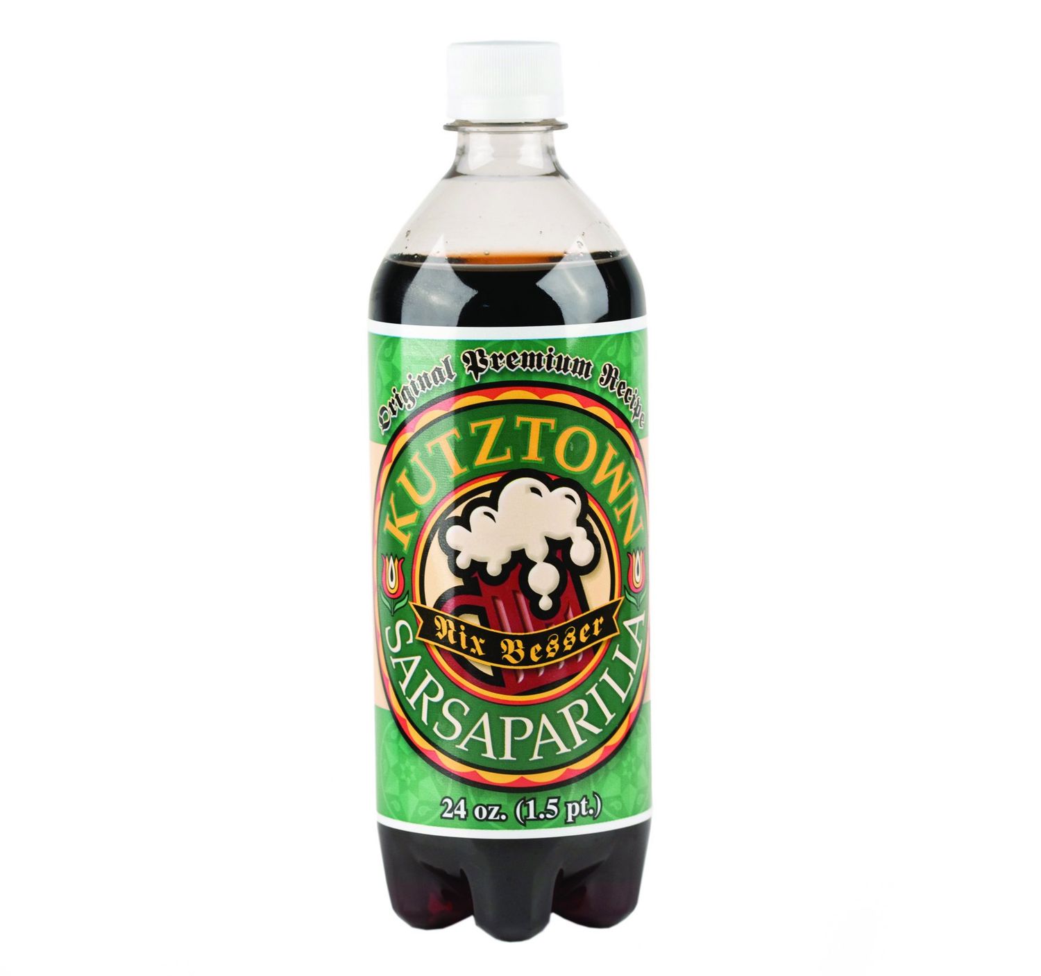 Kutztown Nix Besser Sarsaparilla Soda, 24 Oz. Bottles (Pack of 4)