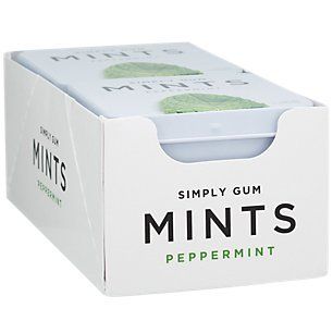 Simply Gum Peppermint Mints, Natural, 30 Grams (Pack Of 6)
