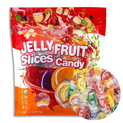 Fruit Slices Jelly Candy, Individually Wrapped, Assorted Flavors, 2-Pound Pack