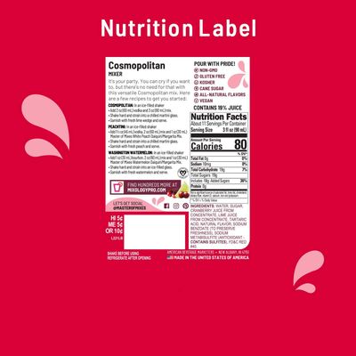 Master of Mixes Cosmopolitan Drink Mix, Ready To Use, 1 Liter Bottle (33.8 Fl Oz), Pack of 3
