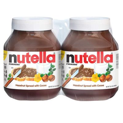 Nutella Hazelnut Spread with Cocoa, 33.5 oz, 2-count (2 Pack)