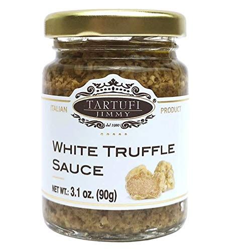 Tartufi Jimmy White Truffle and Mushroom Tartufata Italian Sauce | Smooth Texture, Nutritious, Multi-Purpose, Net Wt: 3.1 oz / 90 gr