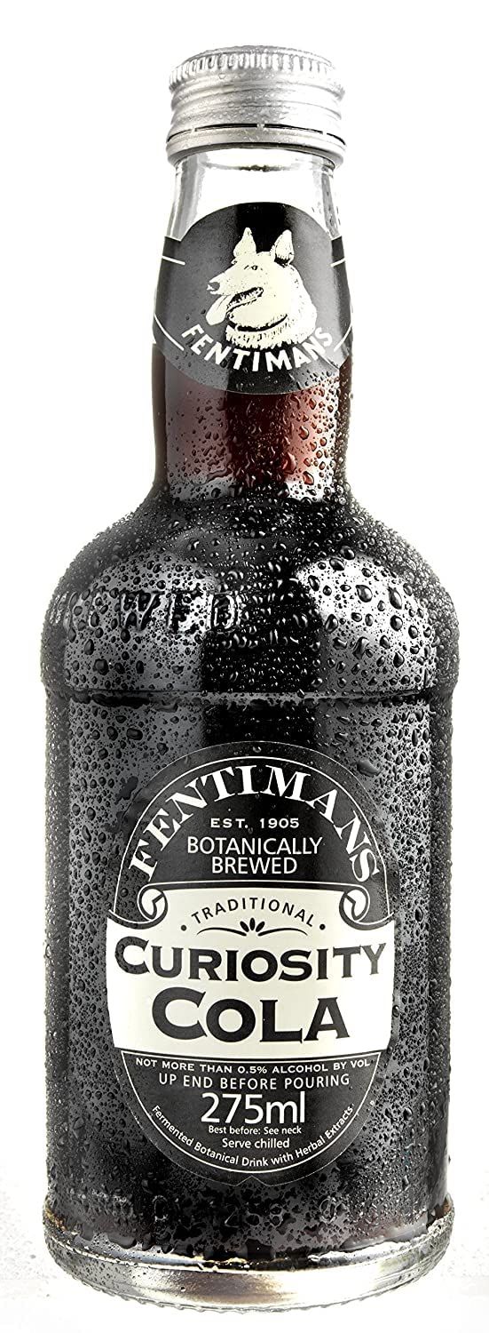 Fentimans Sparkling Curiosity Cola - Healthy Soda, All Natural Soda, Craft Soda with No Artificial Flavors, Preservatives, or Sweeteners, Botanically Brewed - Curiosity Cola, 275 ml (Pack of 12)