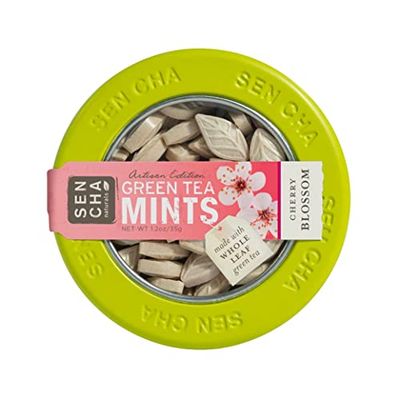 Sencha Naturals Green Tea Mints, Cherry Blossom, 1.2-Ounce Canister (Cherry Blossom, 1.2)